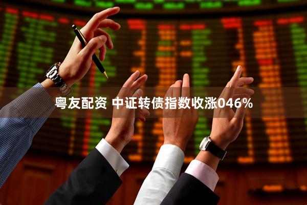 粤友配资 中证转债指数收涨046%