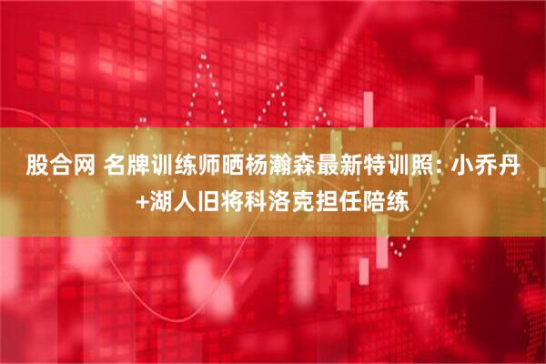 股合网 名牌训练师晒杨瀚森最新特训照: 小乔丹+湖人旧将科洛克担任陪练
